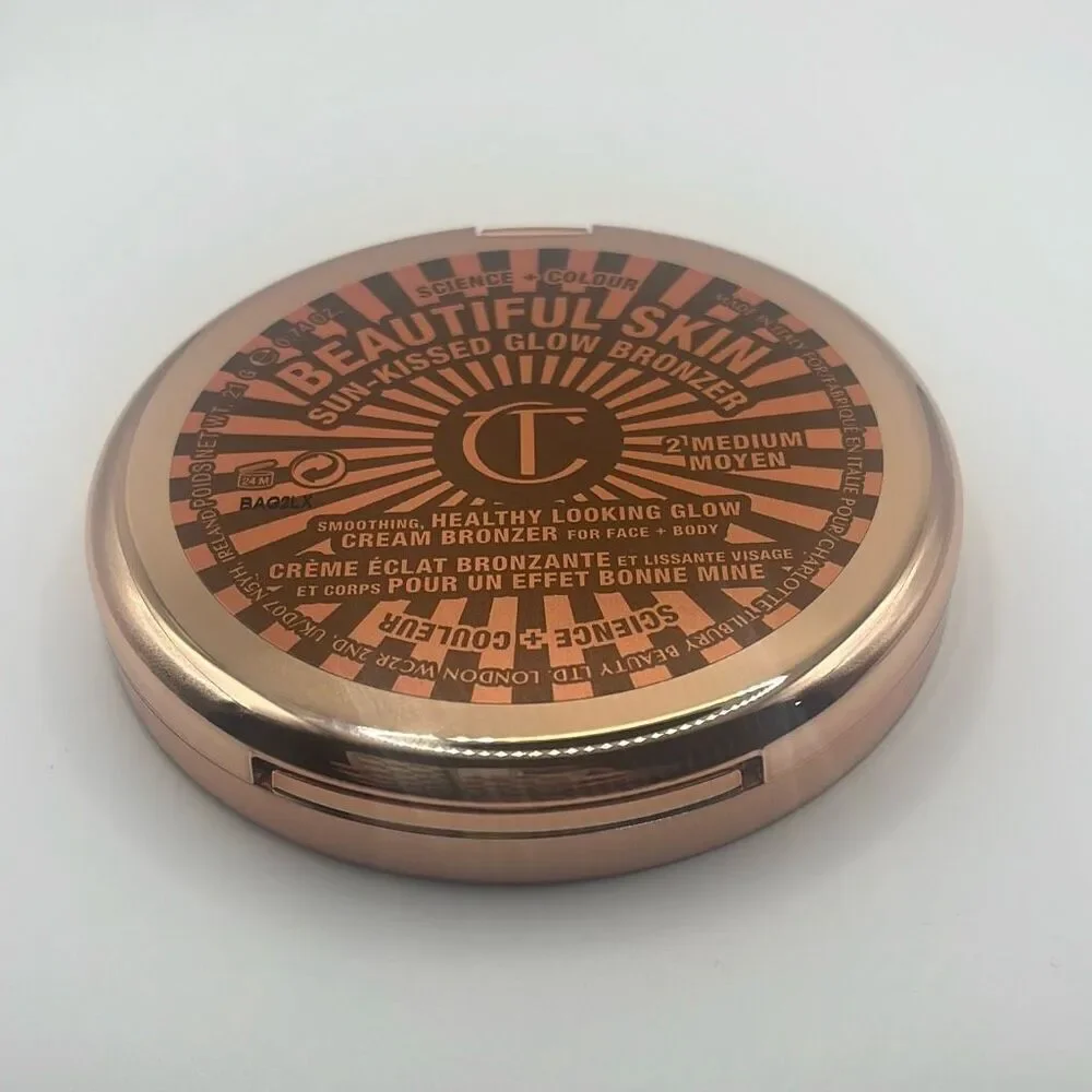 Charlotte Tilbury beautiful skin sun kissed glow bronzer shade medium new in box
